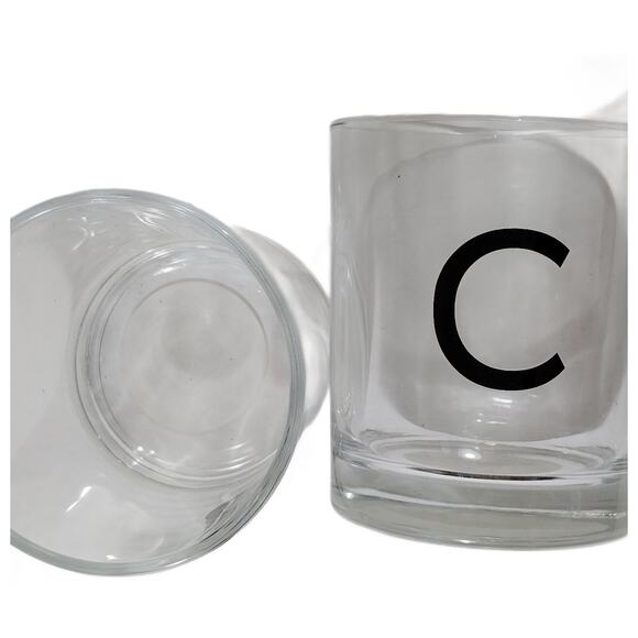 2 Modern Expressions High Ball Glasses – Monogram “C”, 8.5 fl. oz. Each - Picture 2 of 4